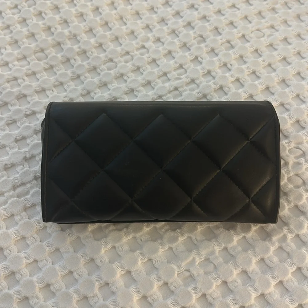 CHANEL  Lambskin Leather Sunglasses Case.